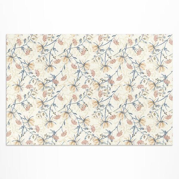 Buiten tapijt Bloemenweide delicaat boho-patroon