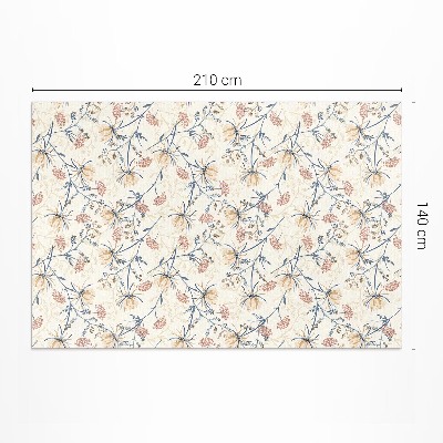Buiten tapijt Bloemenweide delicaat boho-patroon