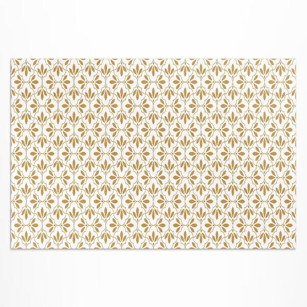 Buiten tapijt Decoratieve bladeren, regelmatig patroon