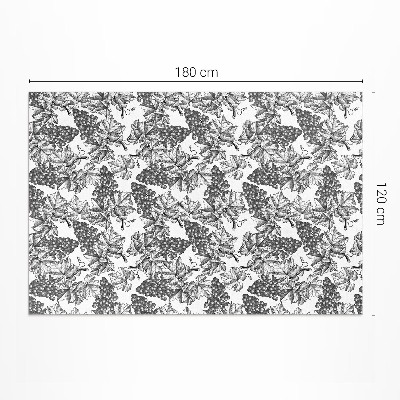 Buiten tapijt Vintage wijnschets