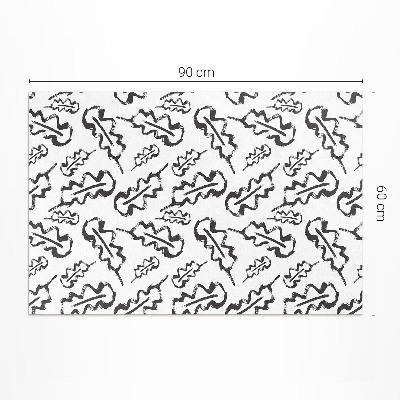 Buitenkleed Geschilderde bladeren in minimalistische stijl