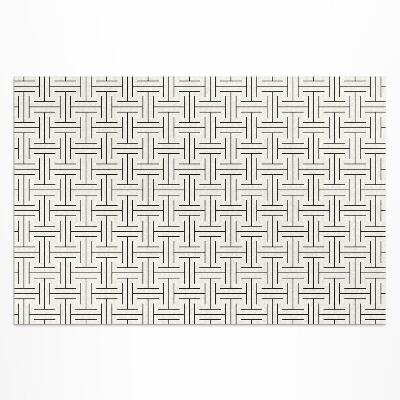 Tuinkleed Regelmatige lijnen minimalistisch doolhof