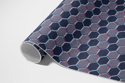 Tuinkleed 3D hexagons kleine mozaïek