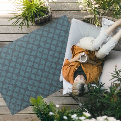 Tuinkleed Geometrisch patroon van klavertjevier