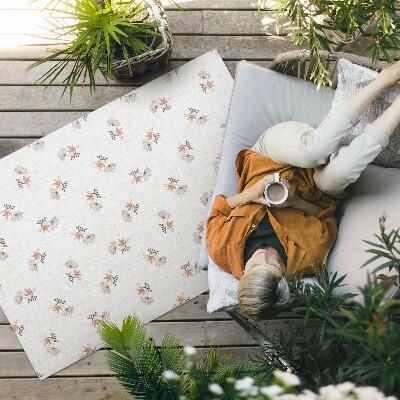 Tuinkleed Kleine bloemen op boho-stof