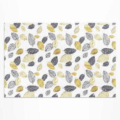 Buiten tapijt Lichte en donkere bladeren in een modieus natuurpatroon