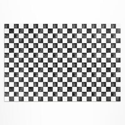 Buiten tapijt Monochroom stenen schaakbord