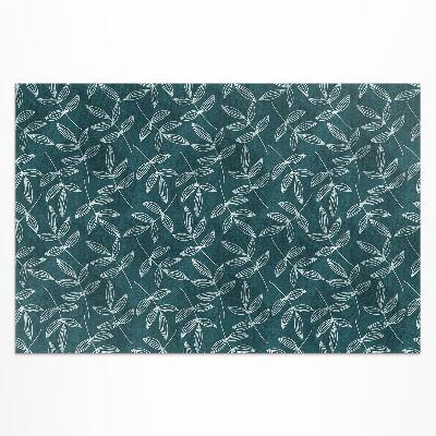 Buitenkleed Minimalistische boho-bladtakjes