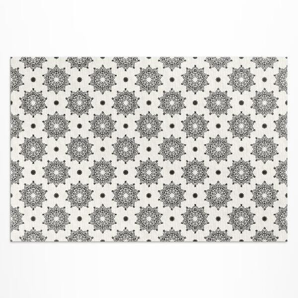 Buiten tapijt Kleine mandala's met oosters boho-patroon