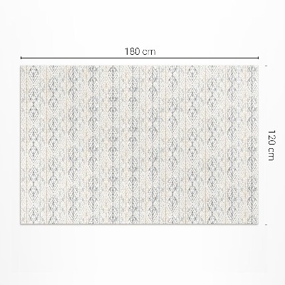 Buiten tapijt Regelmatig bladeren oosters boho patroon