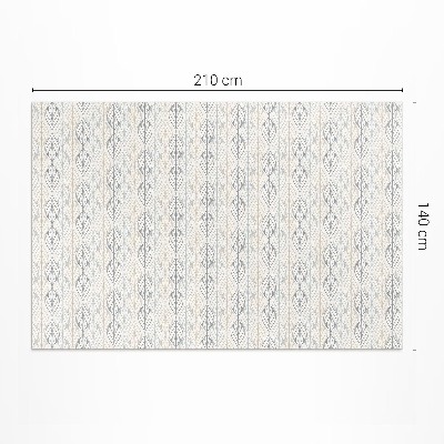 Buiten tapijt Regelmatig bladeren oosters boho patroon