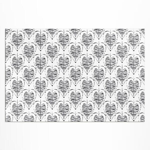 Buitenkleed Boho bladeren regelmatig patroon