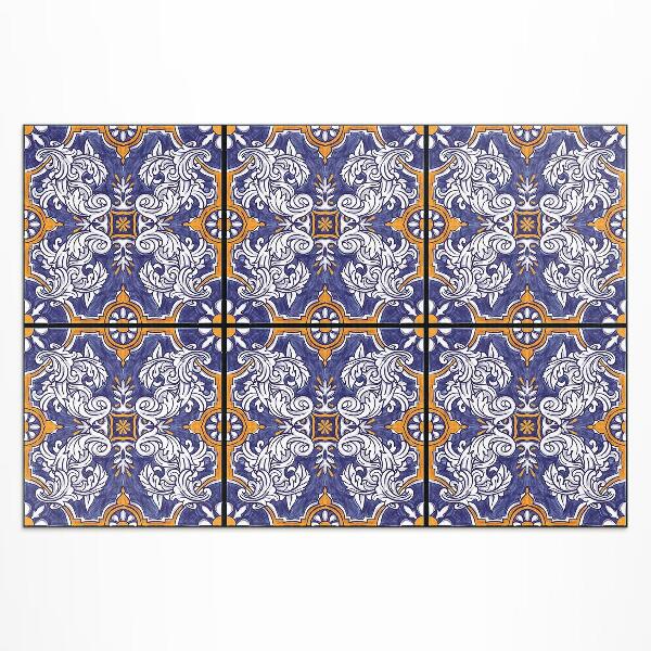 Buitenkleed Stijlvolle tegels met plantenornamenten