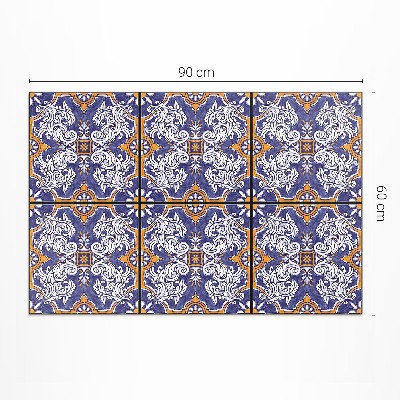 Buitenkleed Stijlvolle tegels met plantenornamenten