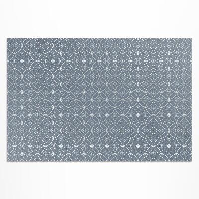 Tuinkleed Kettingpatroon met regelmatige cirkels en bloemen