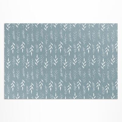 Buitenkleed Minimalistische illustratie van takjes en bladeren