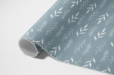 Buitenkleed Minimalistische illustratie van takjes en bladeren