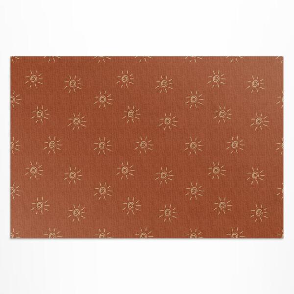 Buitenkleed Zonnepatroon, boho vintage stijl