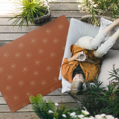 Buitenkleed Zonnepatroon, boho vintage stijl