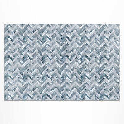 Buitenkleed Geschilderde parketvloer met visgraatmotief