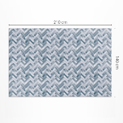 Buitenkleed Geschilderde parketvloer met visgraatmotief