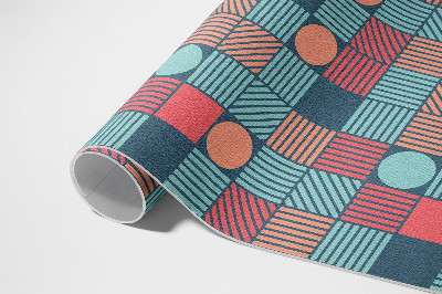 Buiten tapijt Retro vintage geometrisch patroon