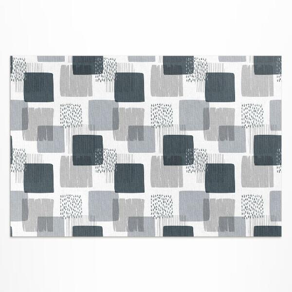 Buitenkleed Geschilderde retro vierkanten