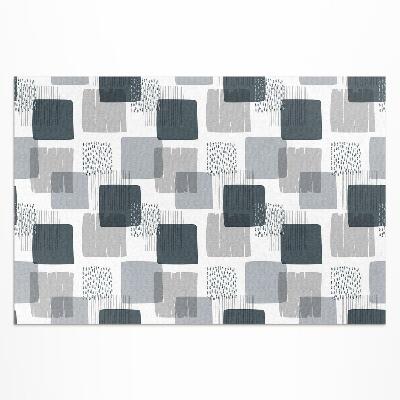 Buitenkleed Geschilderde retro vierkanten