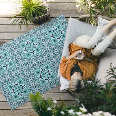 Buiten tapijt Decoratieve tegels in Spaanse stijl