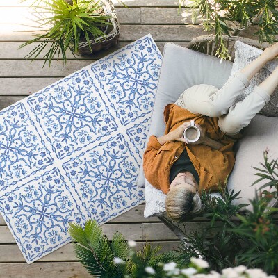 Buiten tapijt Decoratieve plantenornamenttegels