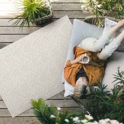 Buitenkleed Kleine blaadjes, delicate boho-stijl