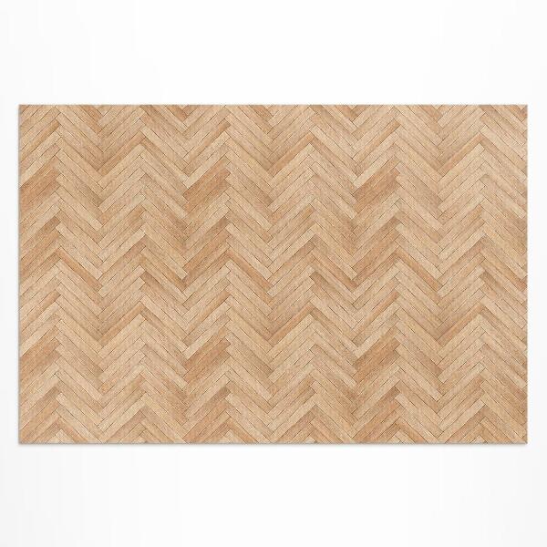 Tuinkleed Prachtige houten visgraat parketvloer