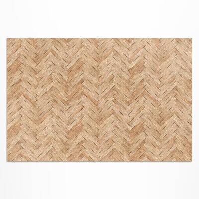 Tuinkleed Prachtige houten visgraat parketvloer