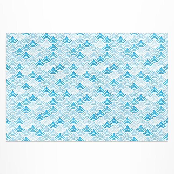 Buiten tapijt Waterverf golvenpatroon in Aziatische stijl