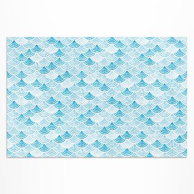 Buiten tapijt Waterverf golvenpatroon in Aziatische stijl