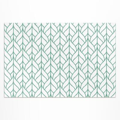 Buiten tapijt Lineair bladeren minimalistisch patroon