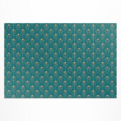 Buitenkleed Herhalend bladeren bloemenpatroon