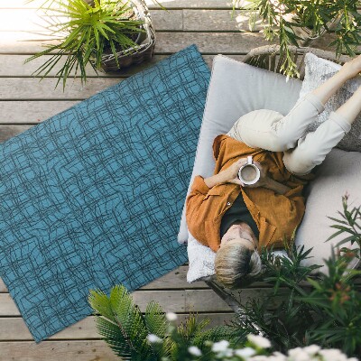 Buiten tapijt Stofpatroon met onregelmatige stofdraden