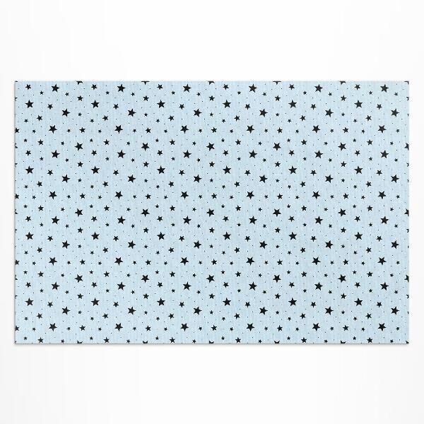 Tuinkleed Zwarte kleine sterren in de ruimte