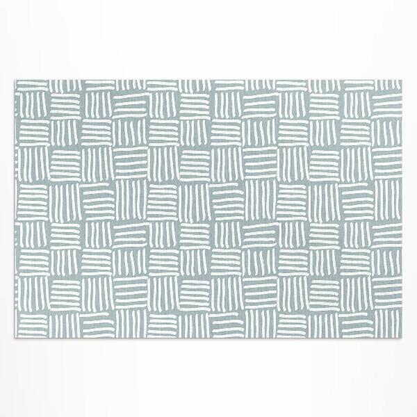 Buitenkleed Minimalistisch boho-vlechtpatroon