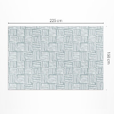 Buitenkleed Minimalistisch boho-vlechtpatroon