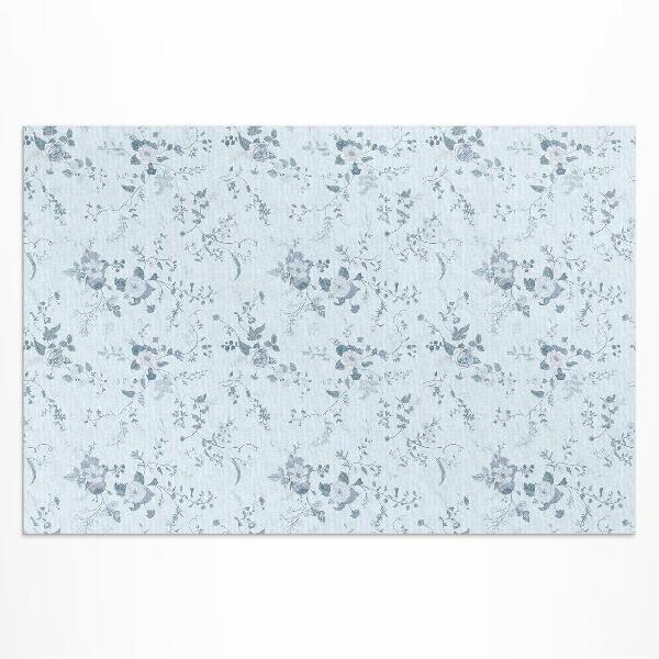 Buiten tapijt Subtiele bloemen geschilderd in de weide