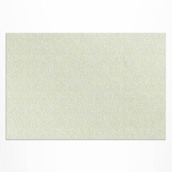 Buiten tapijt Abstract spiraalvormig ornament in art-decostijl