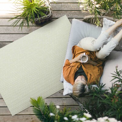 Buiten tapijt Abstract spiraalvormig ornament in art-decostijl