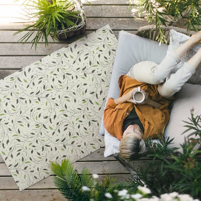 Tuinkleed Kleine blaadjes van subtiele wijnstokken