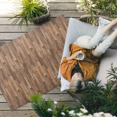 Buitenkleed Stijlvolle houten parketvloer