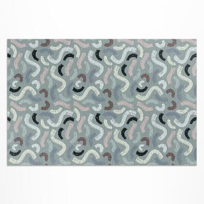 Tuinkleed Abstracte retrolijnen