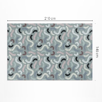 Tuinkleed Abstracte retrolijnen