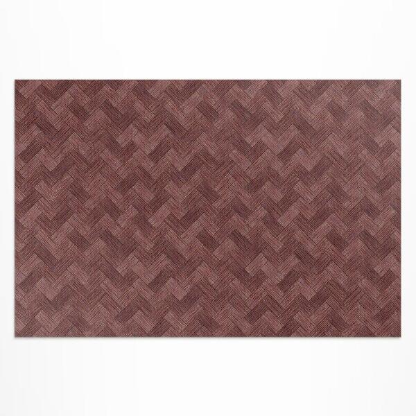 Buitenkleed Geweven parketvloer in een modieus visgraatmotief