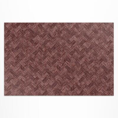 Buitenkleed Geweven parketvloer in een modieus visgraatmotief